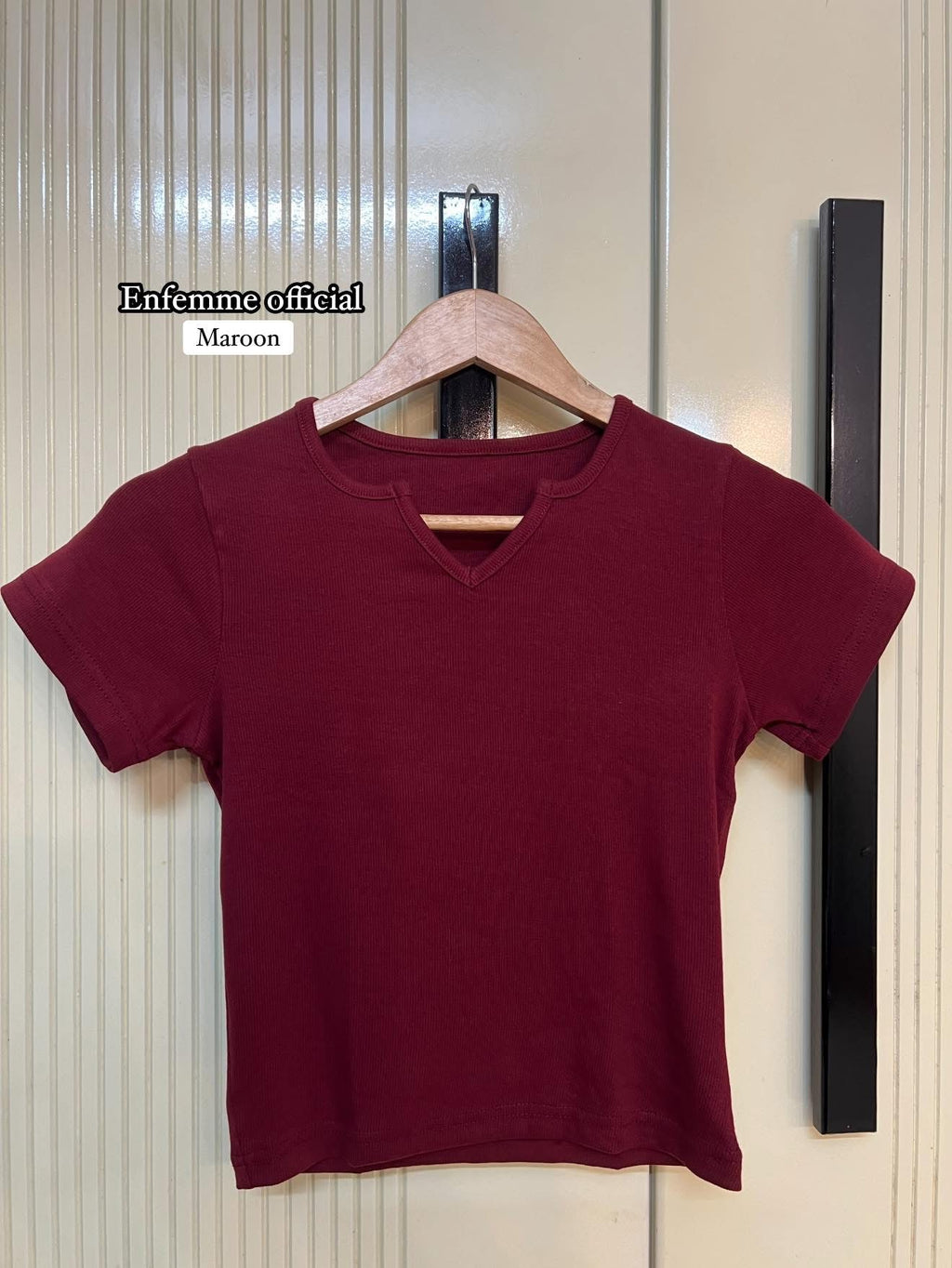 V neck crop tops