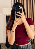 Round Neck crop Top