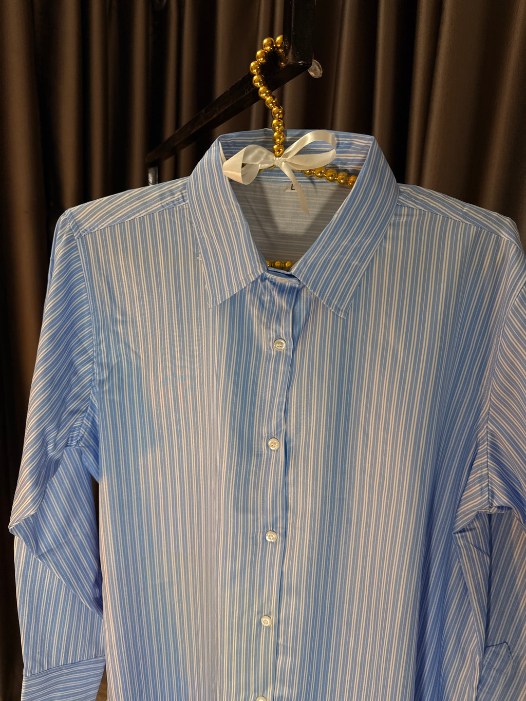 Women's Double Stripe Silk Shirt