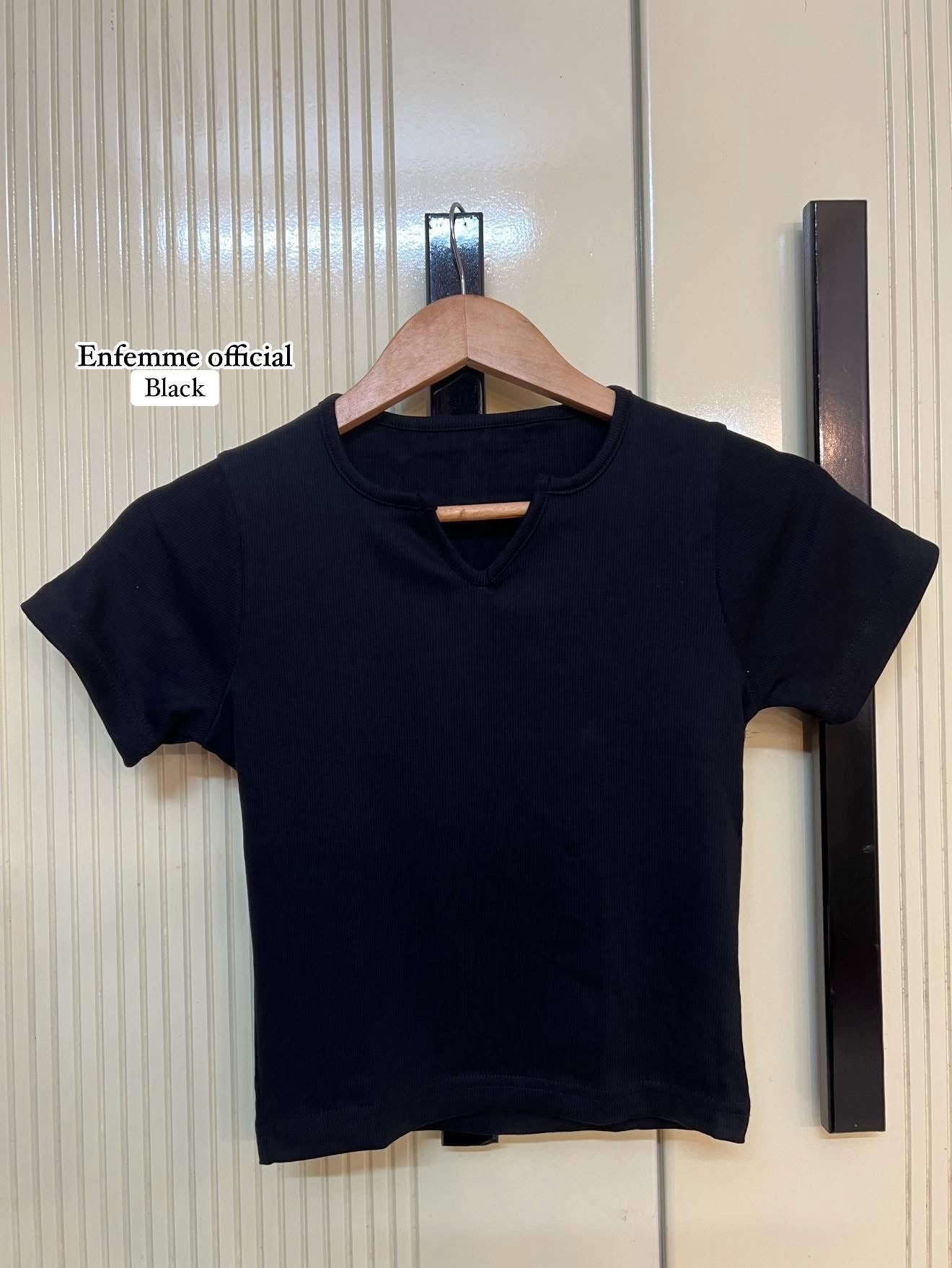 V neck crop tops