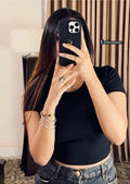 Round Neck crop Top