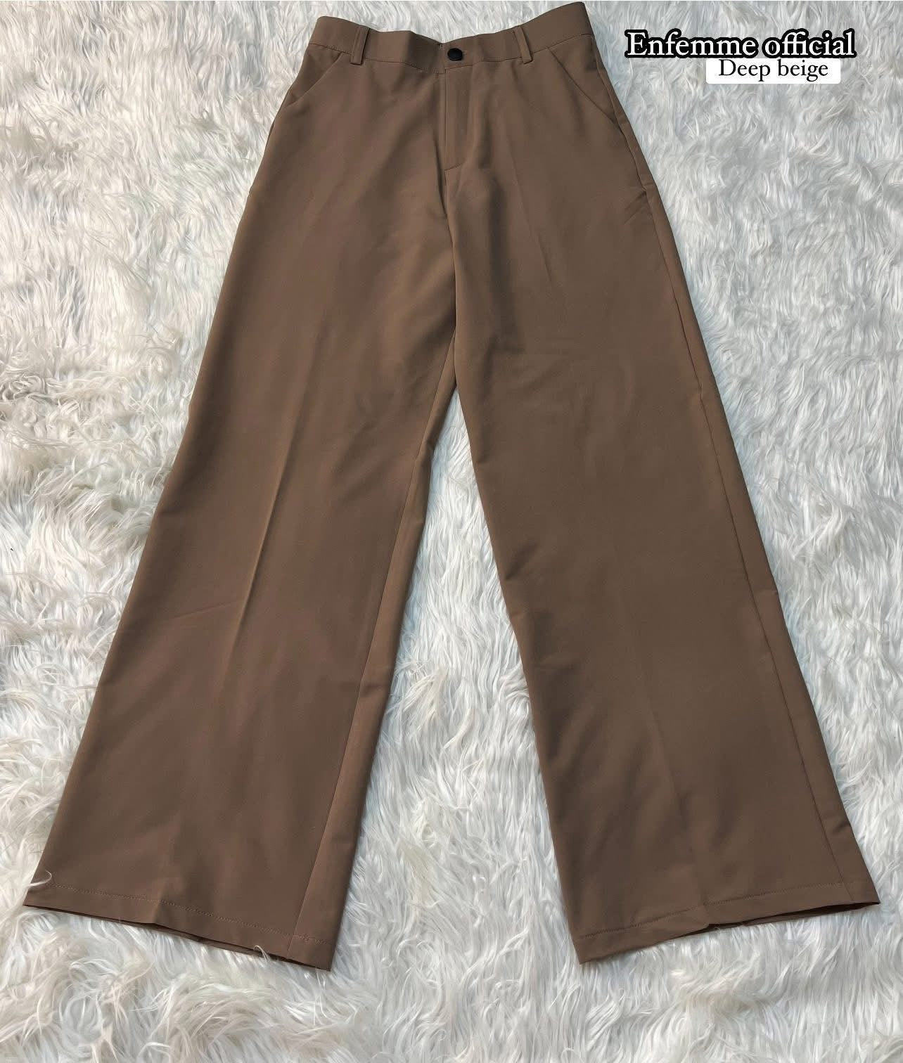 High waisted ladies Wide leg formal pant