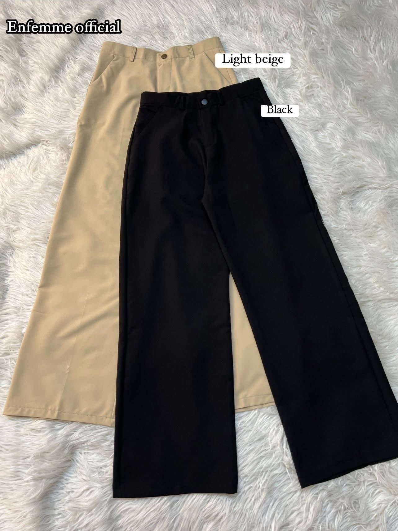 High waisted ladies Wide leg formal pant