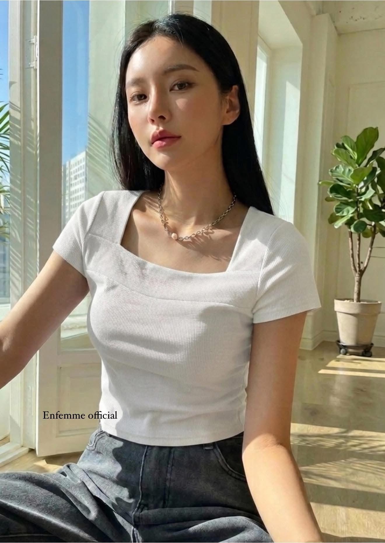 Premium Square Neck Rib Top