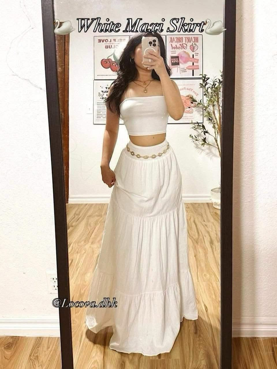 Waffle Cotton Skirt
