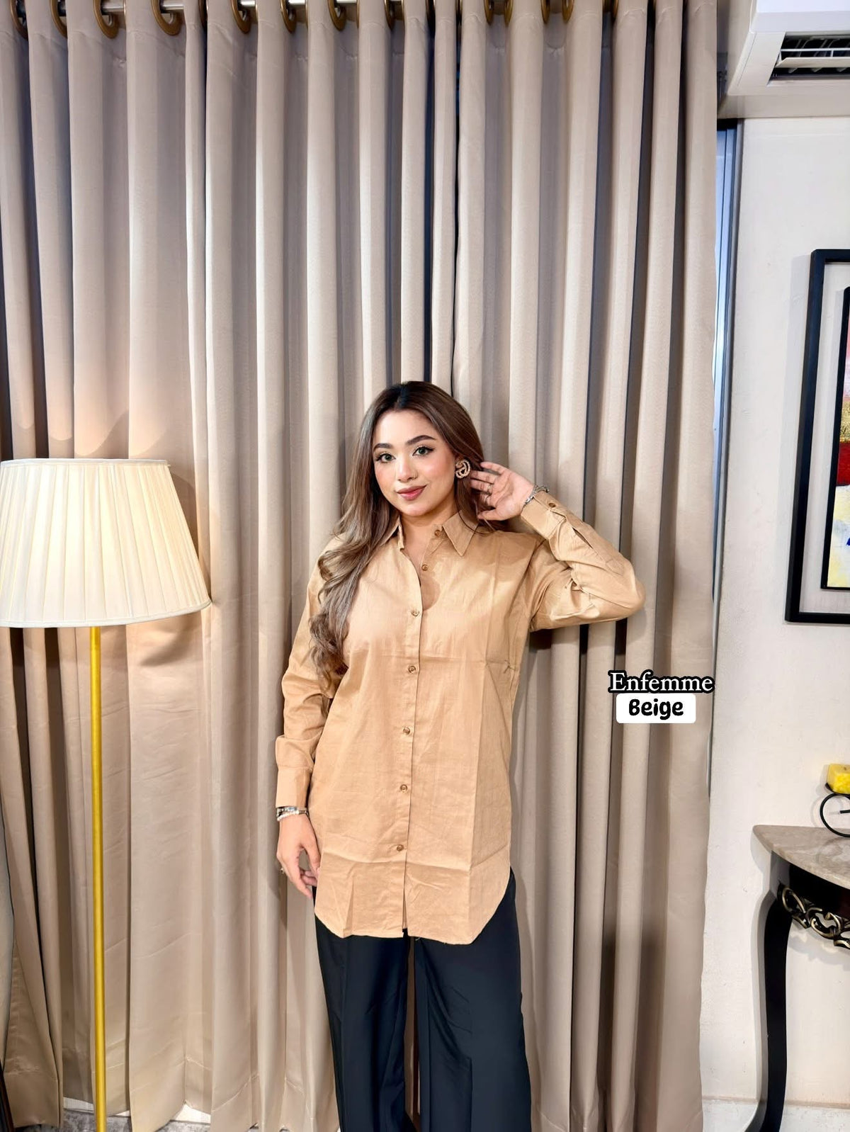 Women's Premium Solid Cotton Shirt