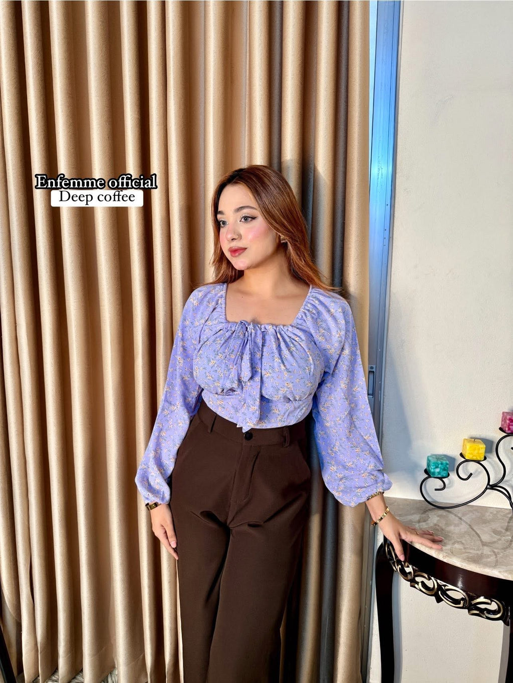 Ladies High waisted Wide Leg Formal Pant