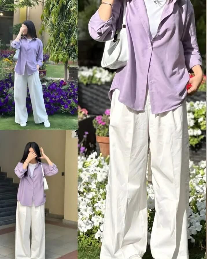 Women's Solid Cotton Formal Shirt