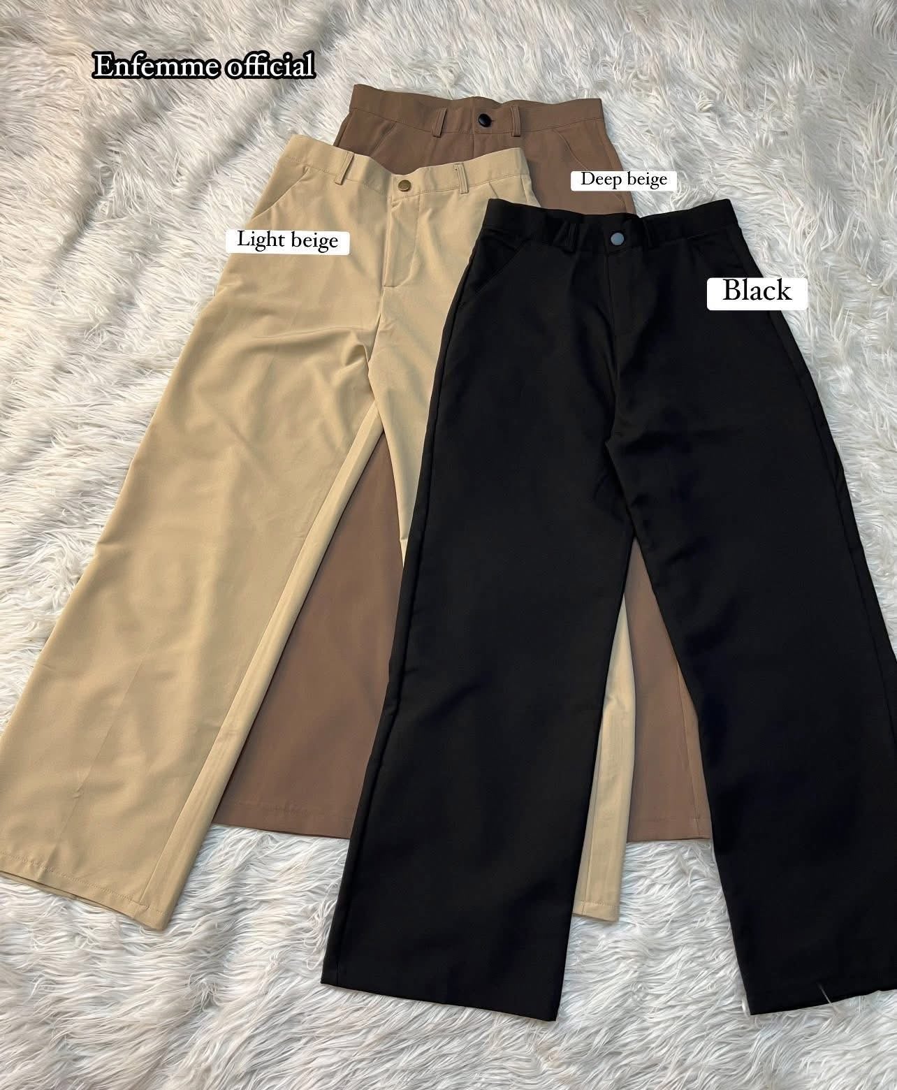 High waisted ladies Wide leg formal pant