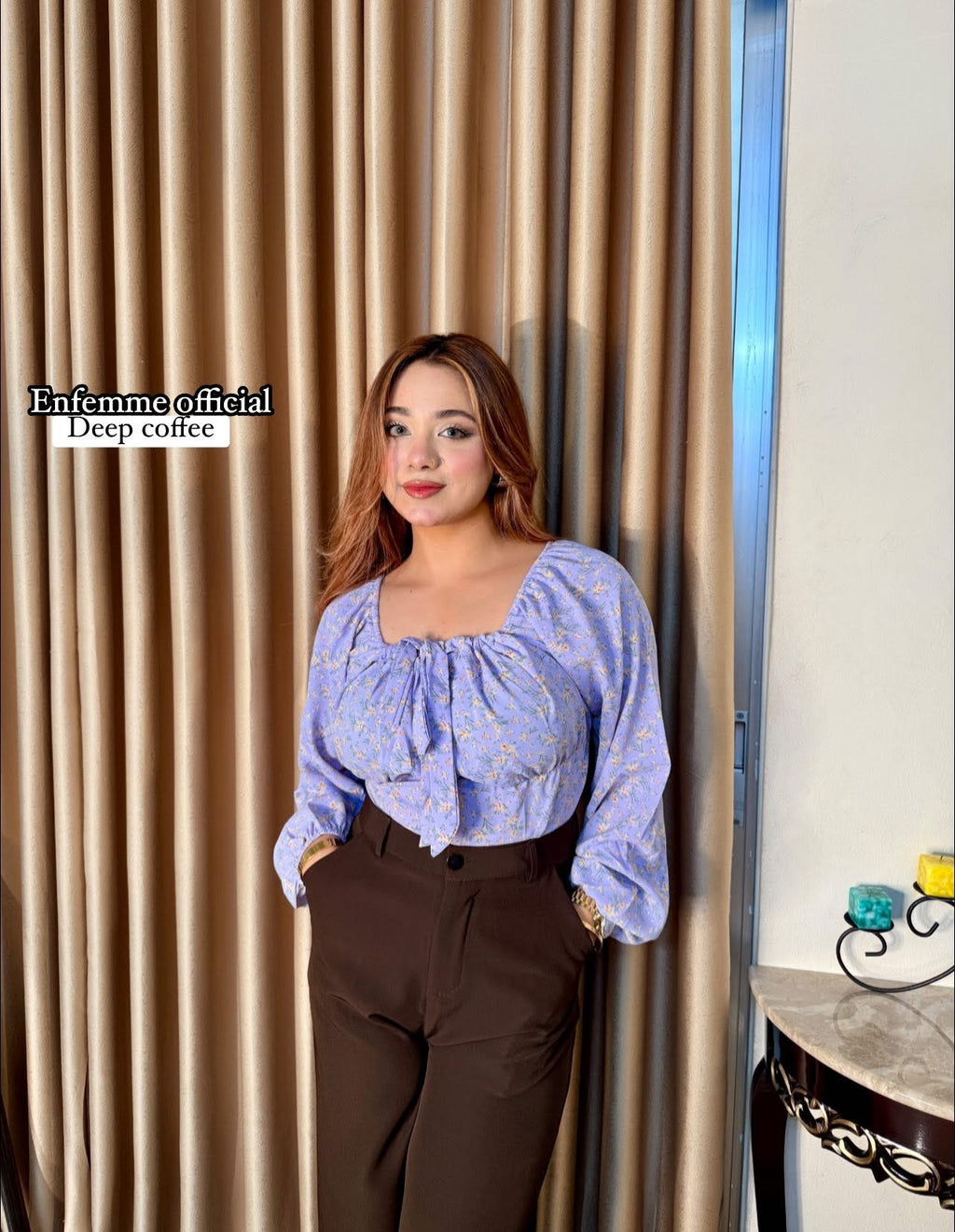 Ladies High waisted Wide Leg Formal Pant