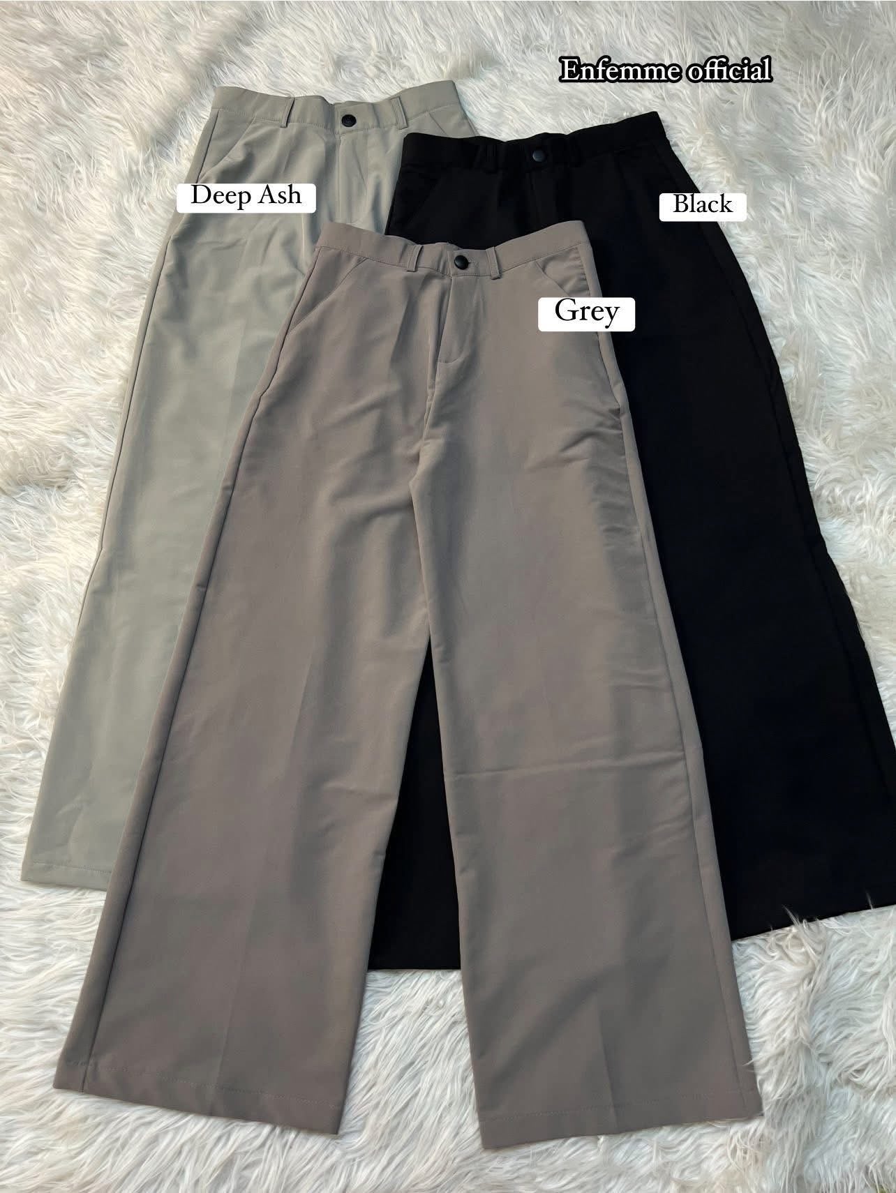 High waisted ladies Wide leg formal pant