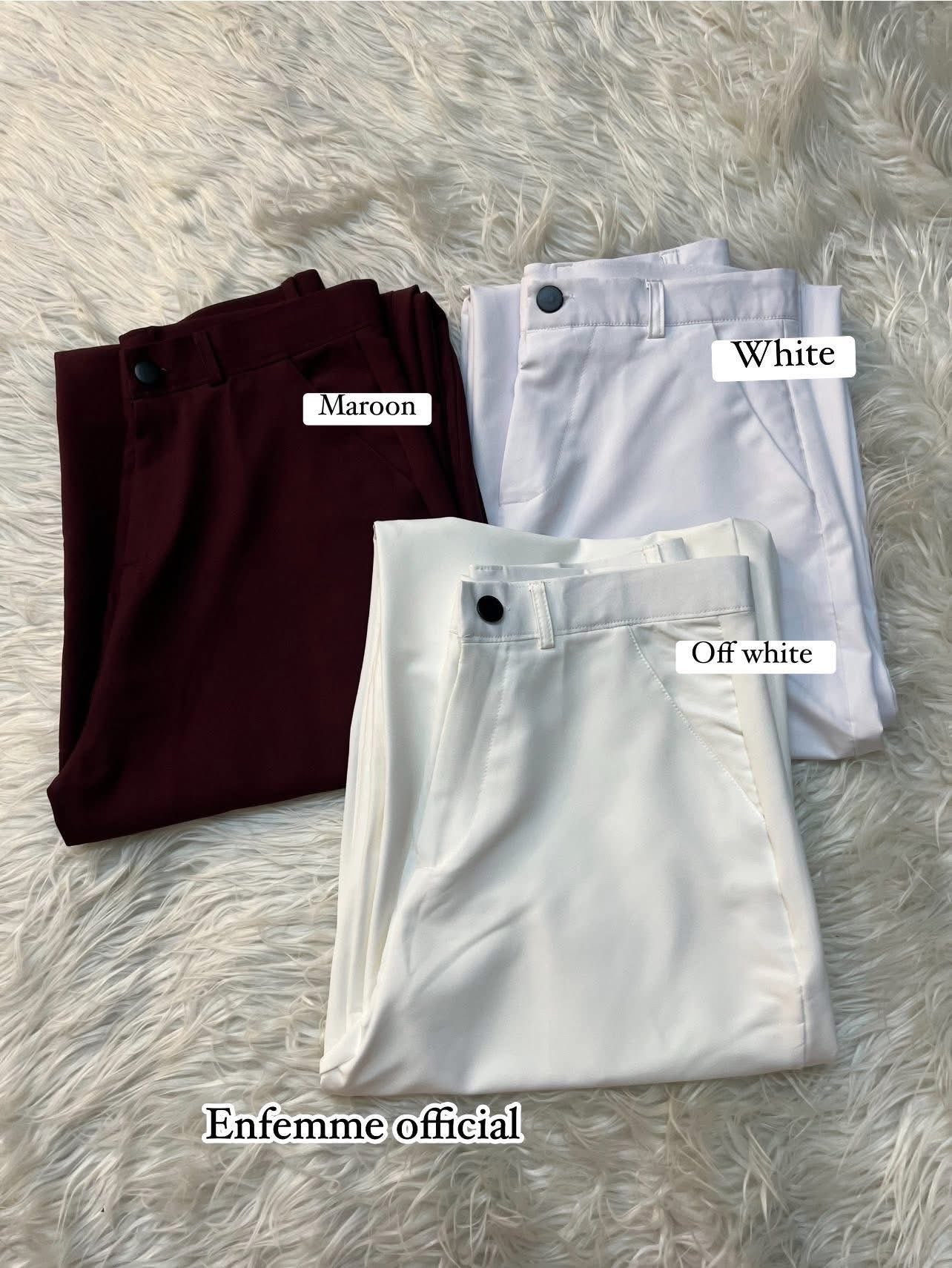 High waisted ladies Wide leg formal pant