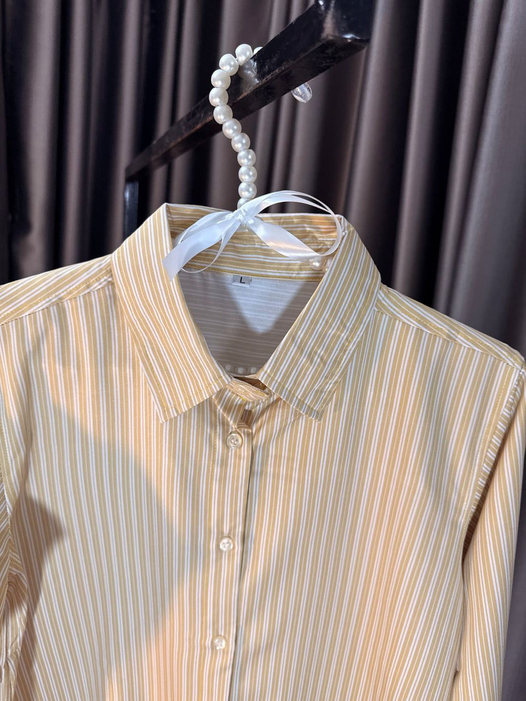 Women's Double Strip Silk Shirt