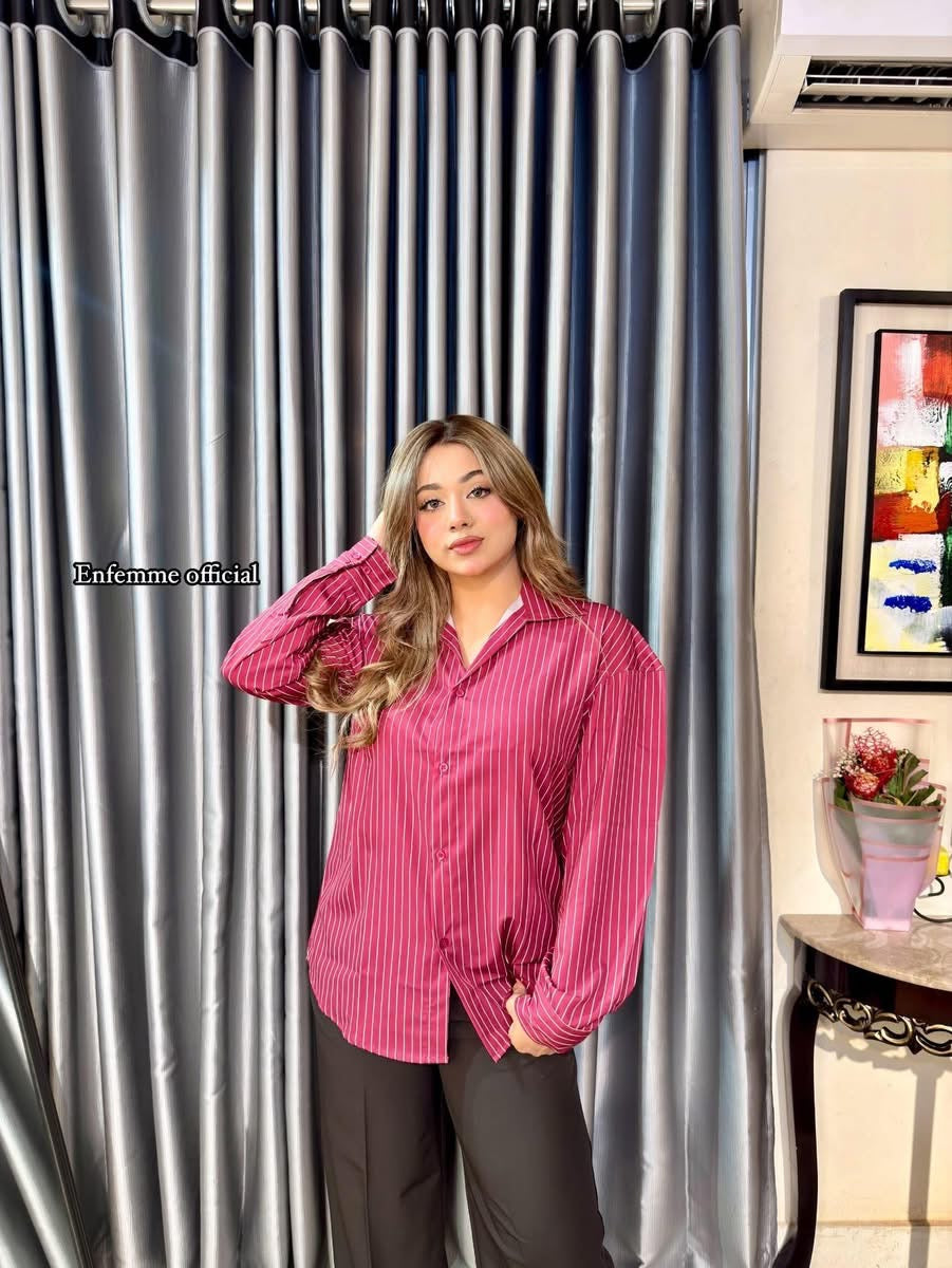 Stripe Silk Shirt