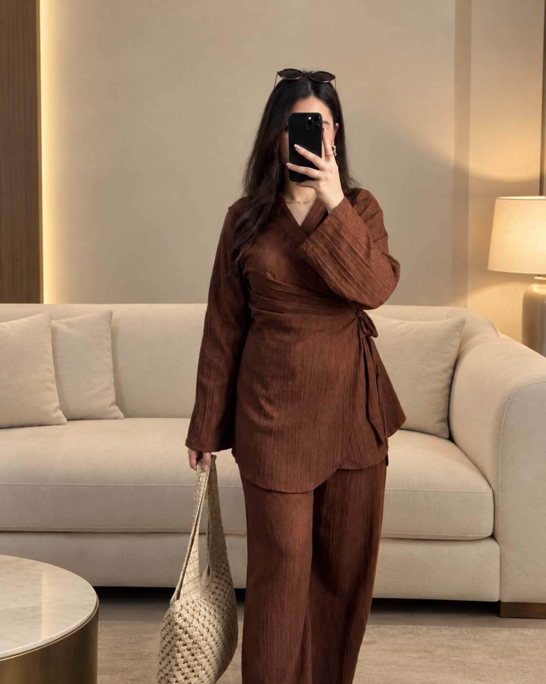 Women’s Modest Pleated Co ord set