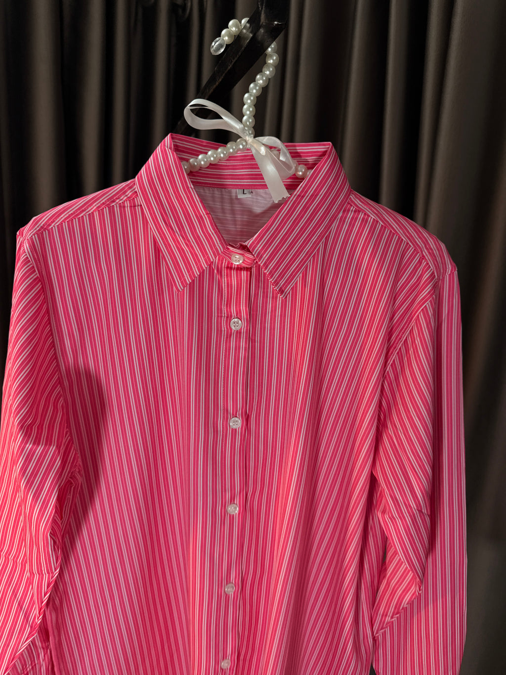 Women’s Double Stripe Silk Shirt