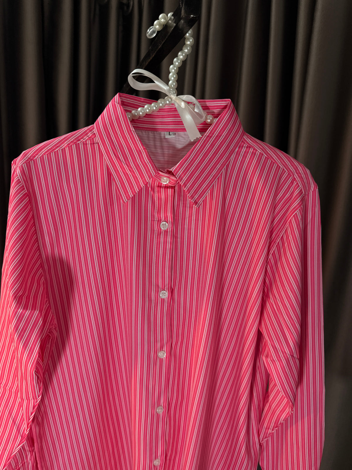 Women’s Double Stripe Silk Shirt