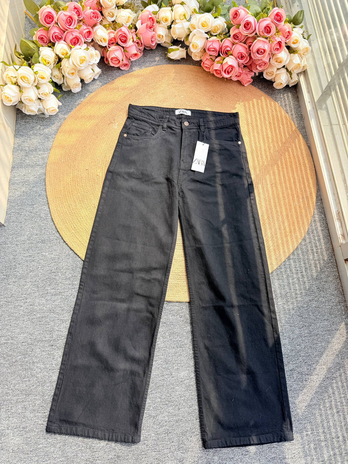 Ladies High Waist Baggy Jeans