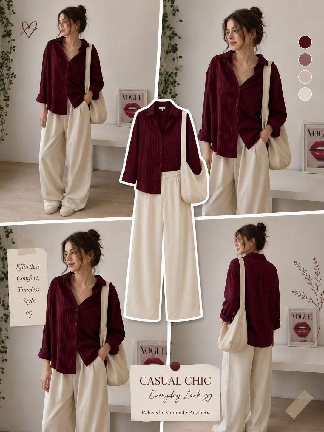 Women's Solid Cotton Shirts