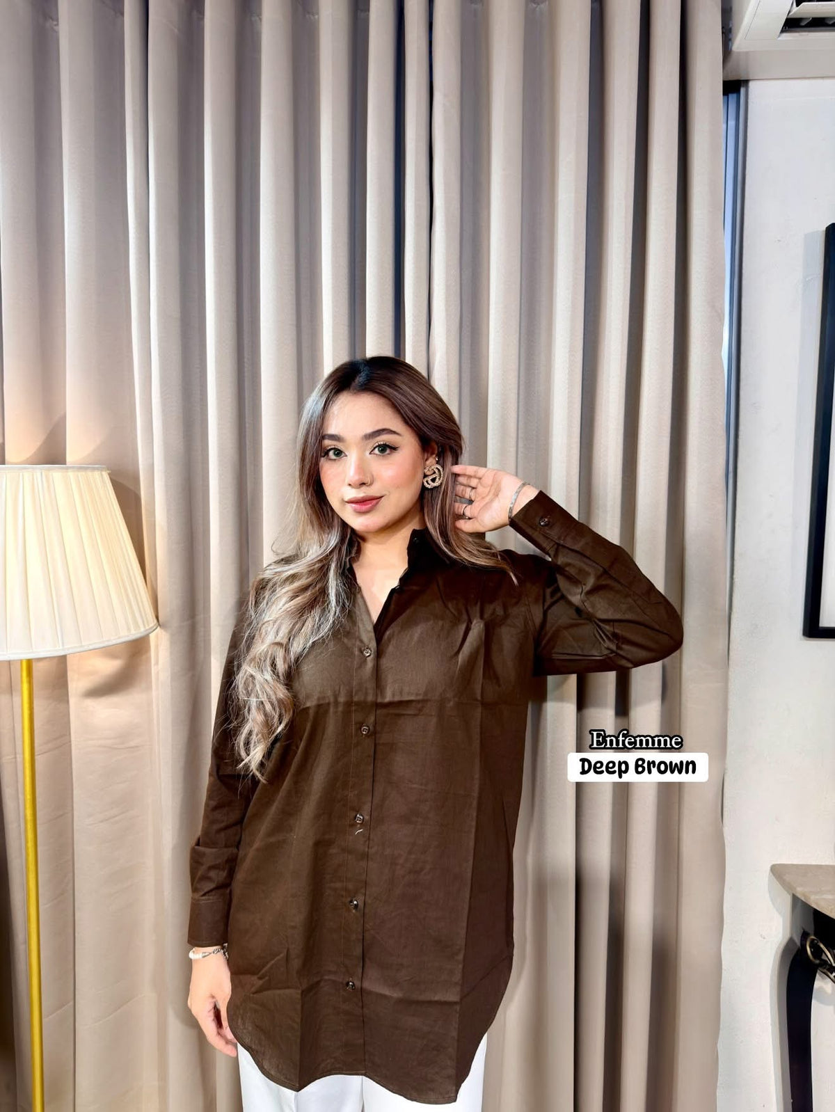 Women's Premium Solid Cotton Shirt