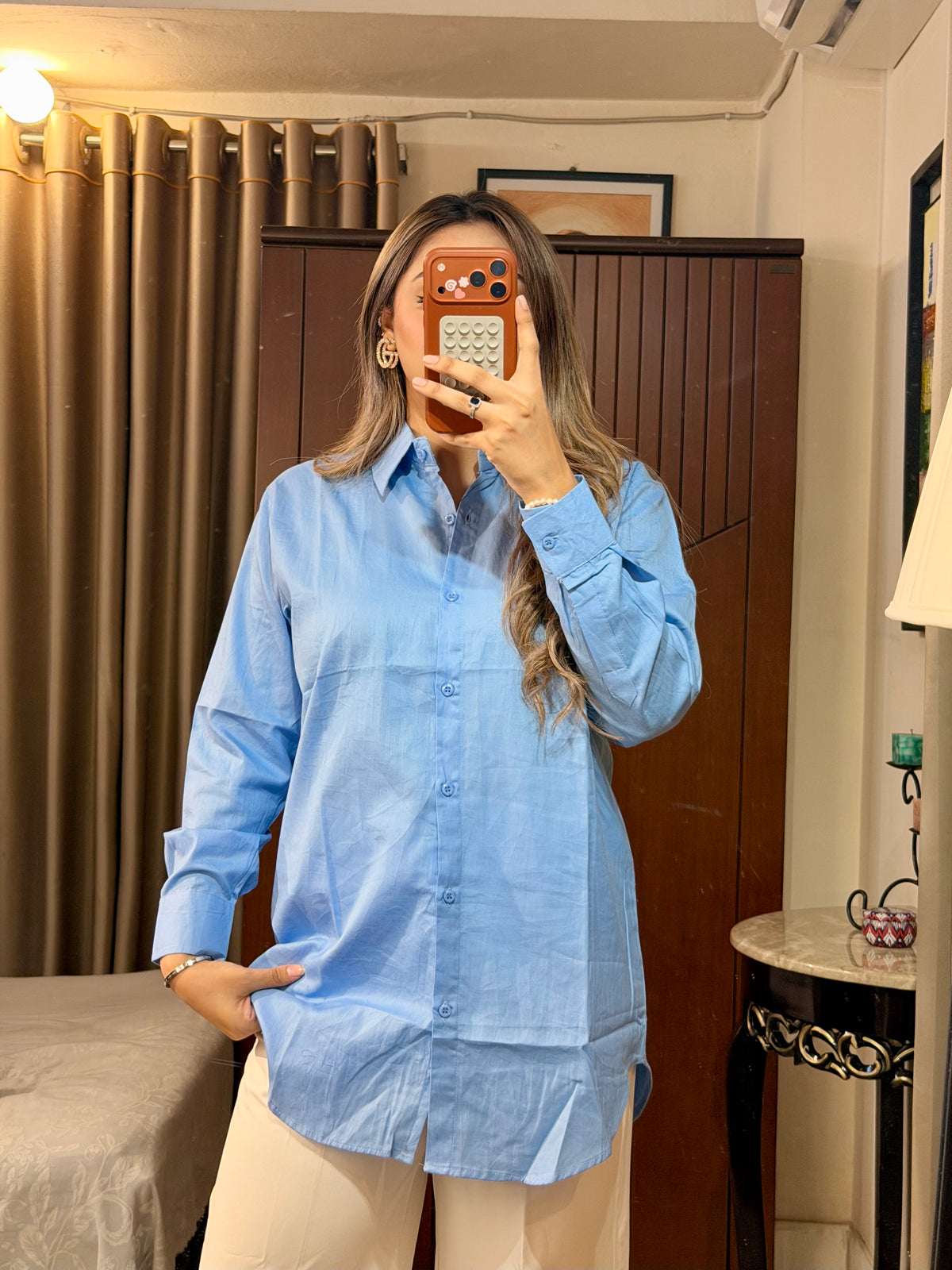 Women's Premium Solid Cotton Shirt