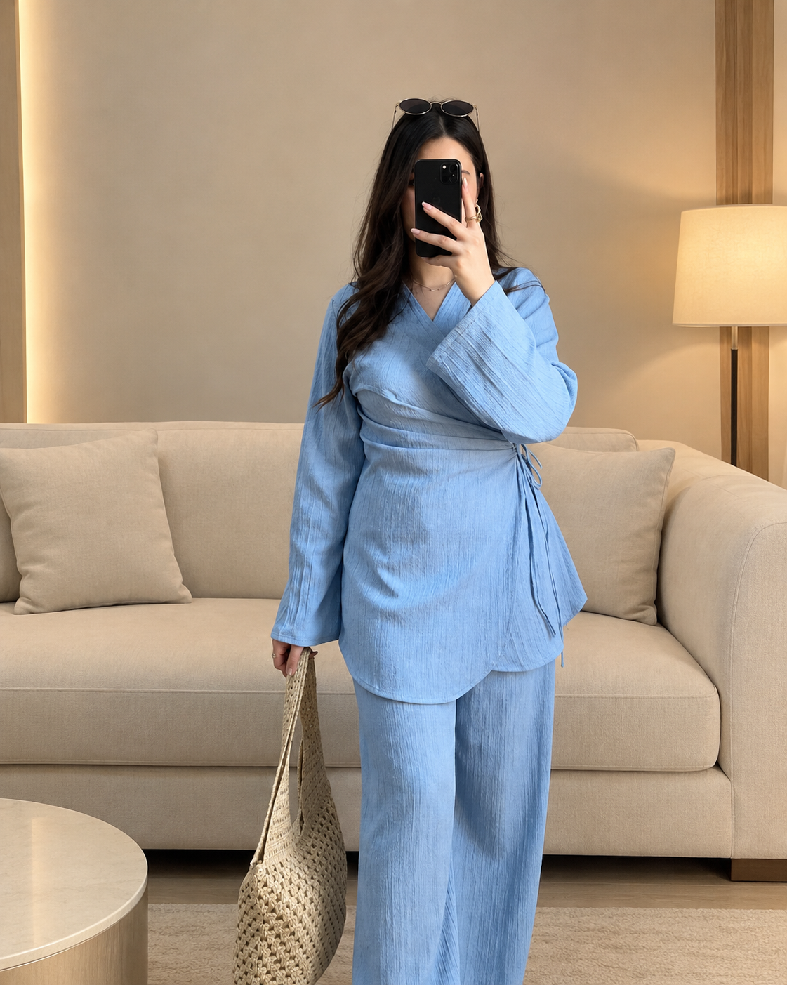 Women’s Modest Pleated Co ord set