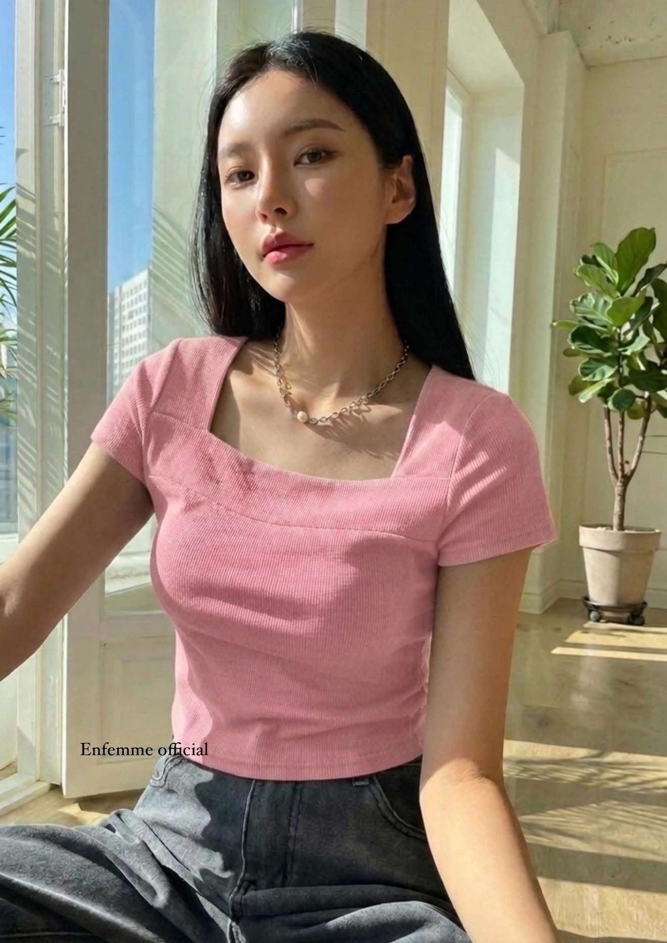 Premium Square Neck Rib Top