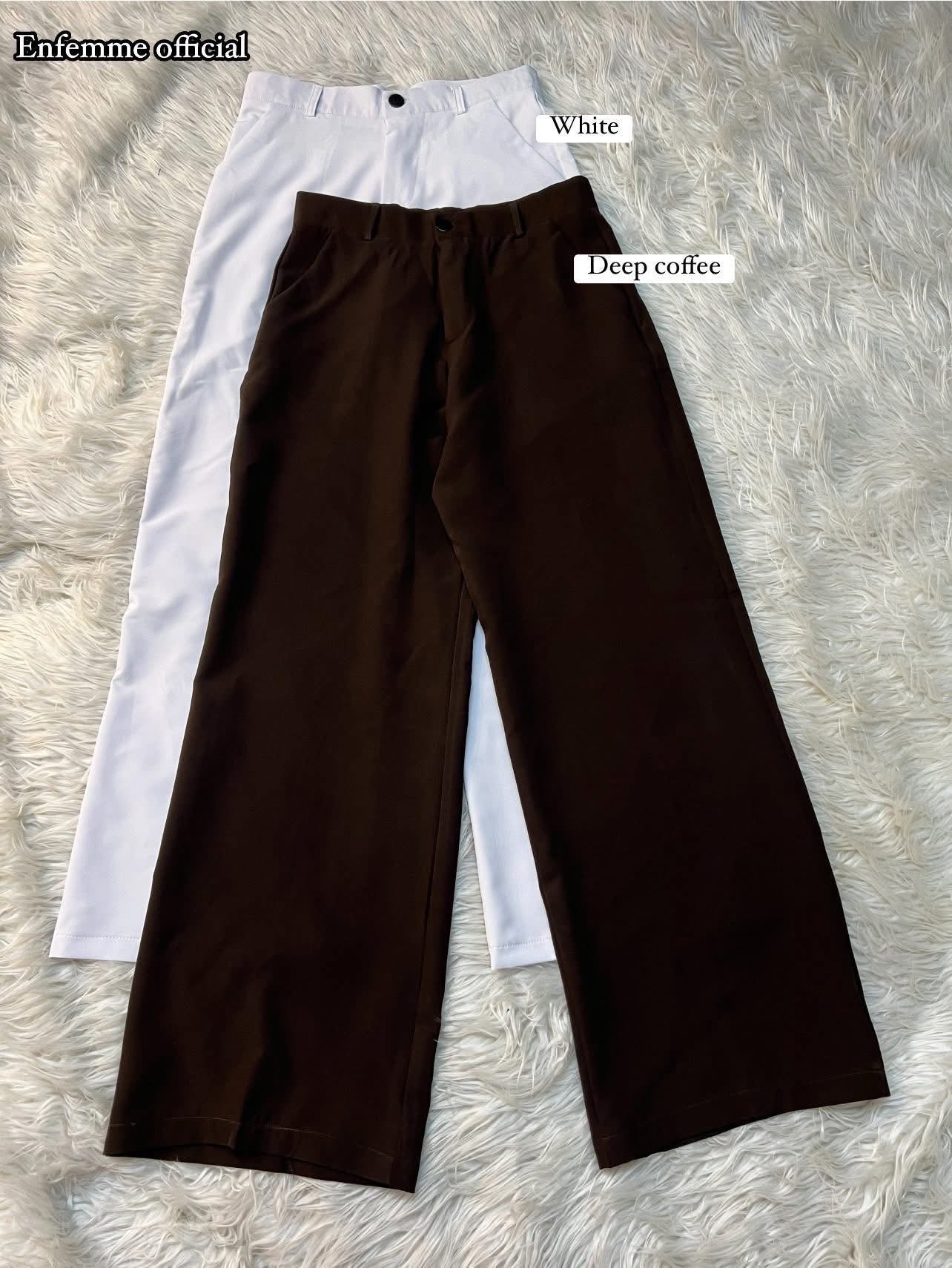 High waisted ladies Wide leg formal pant