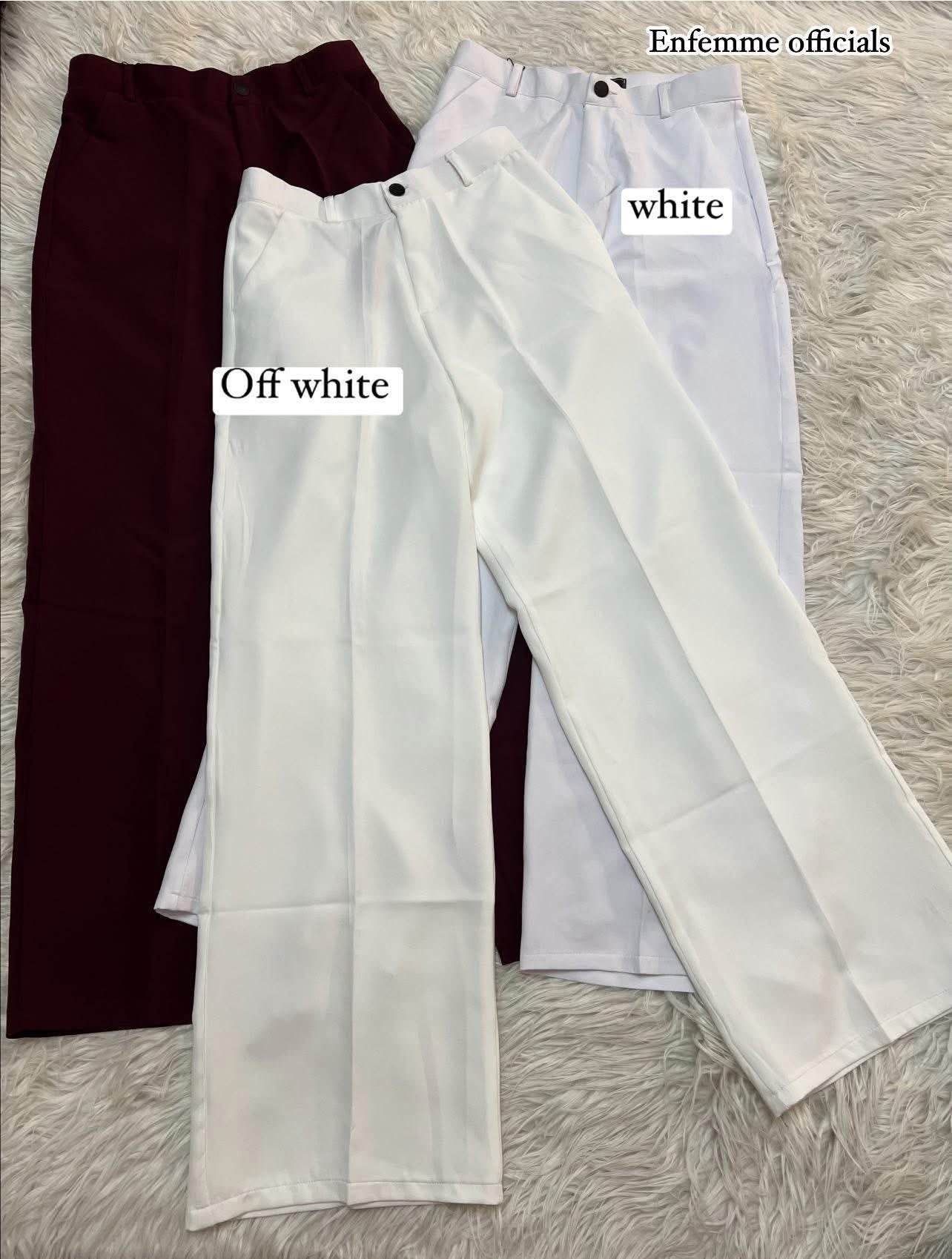 High waisted ladies Wide leg formal pant
