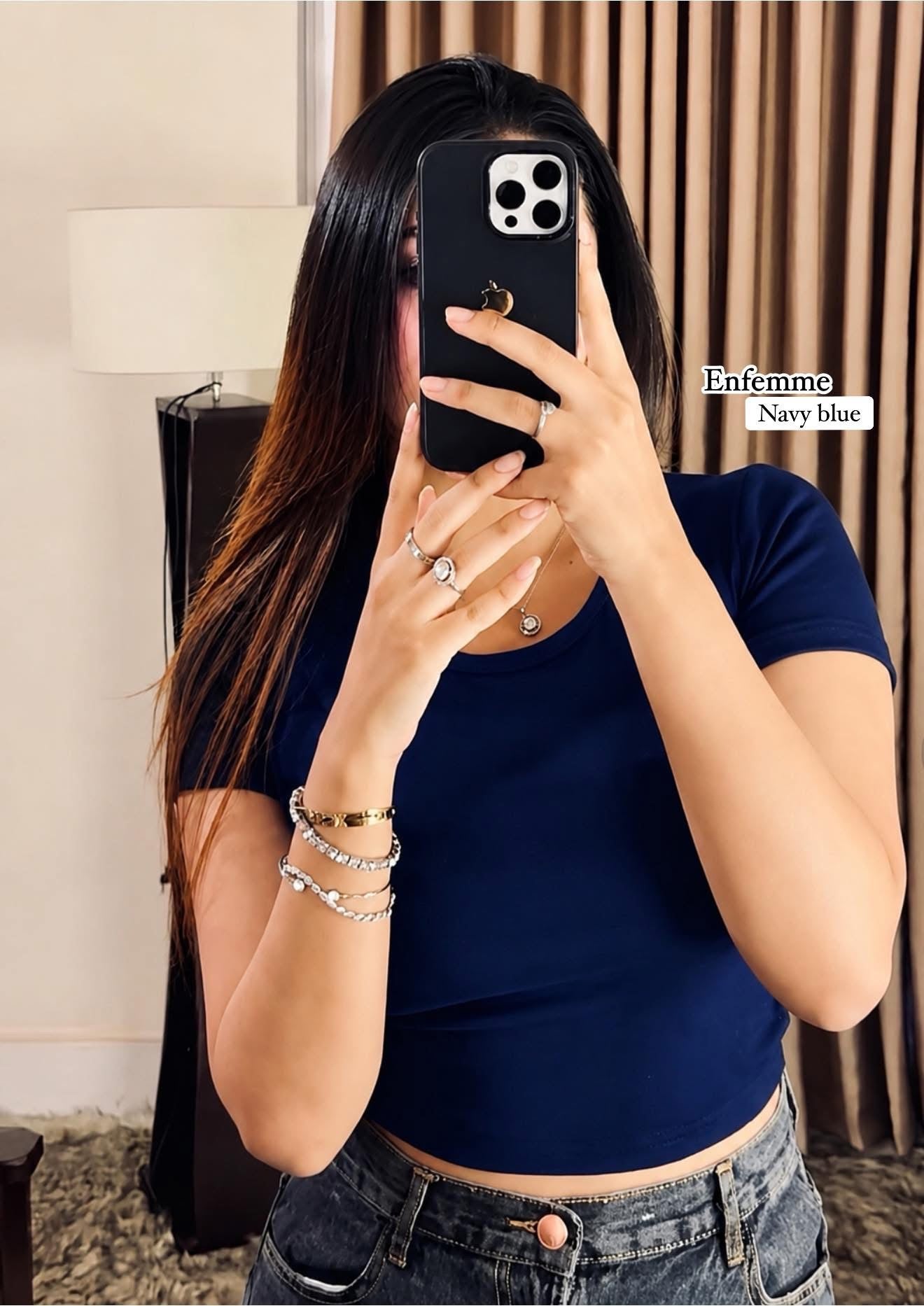 Round Neck crop Top