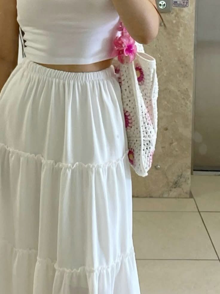 Waffle Soft Cotton Skirt
