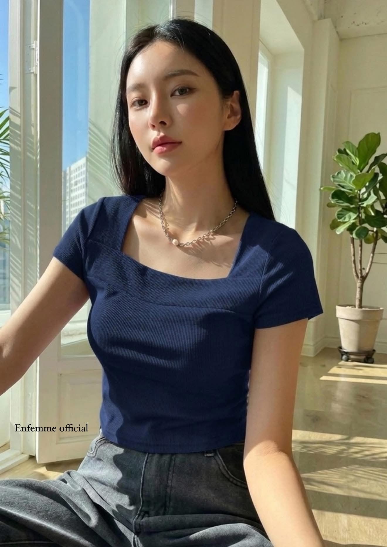 Premium Square Neck Rib Top