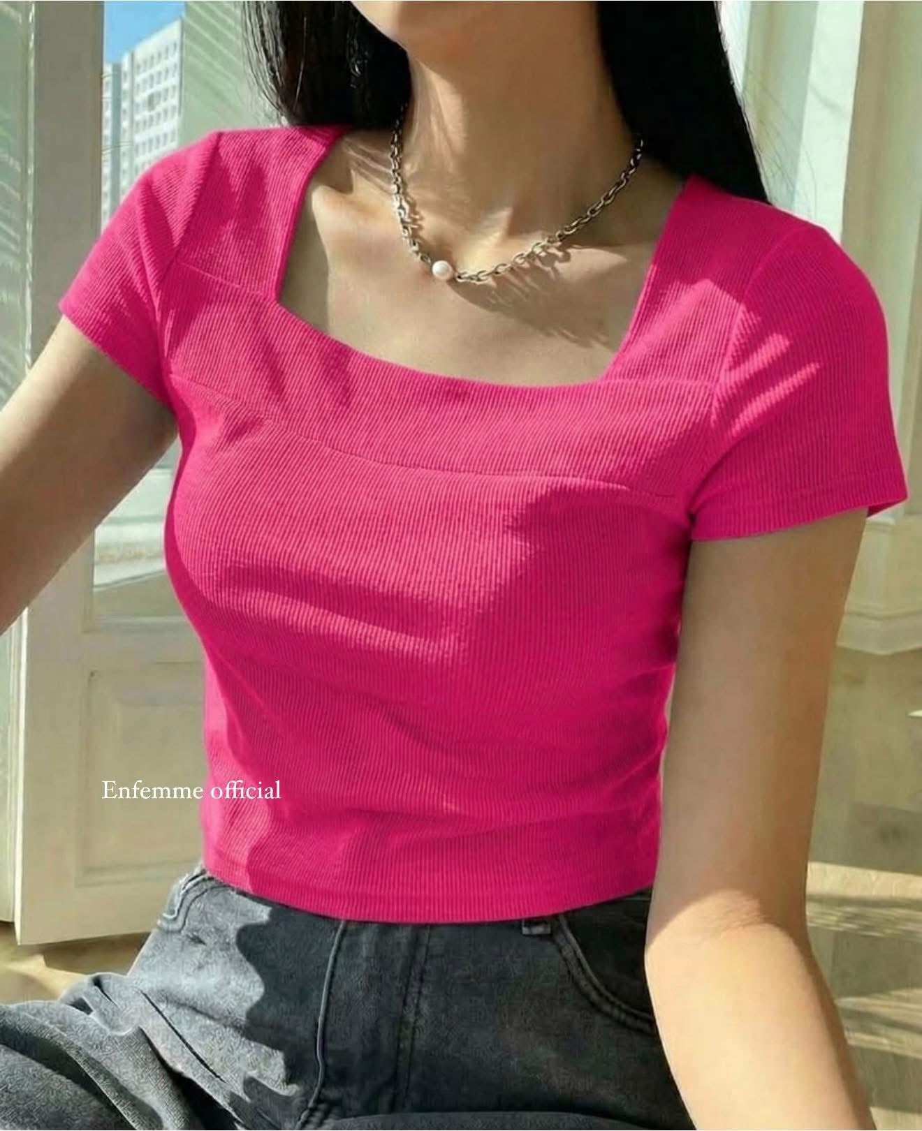 Premium Square Neck Rib Top