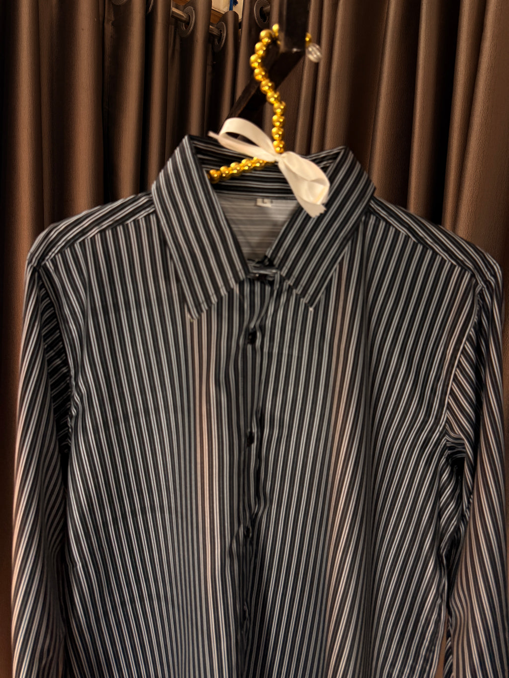 Women's Double Stripe Silk Shirt