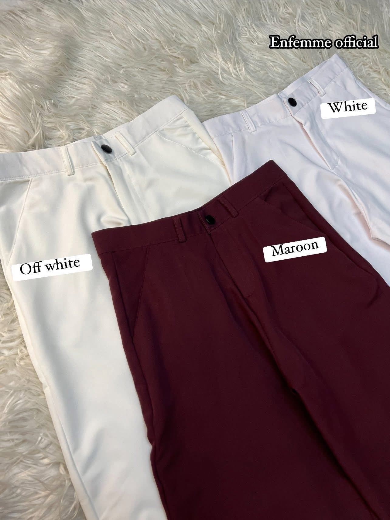High waisted ladies Wide leg formal pant