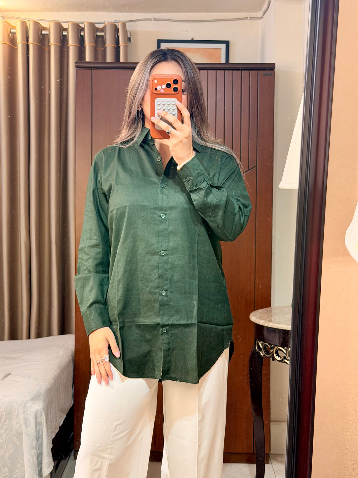 Women's Premium Solid Cotton Shirt