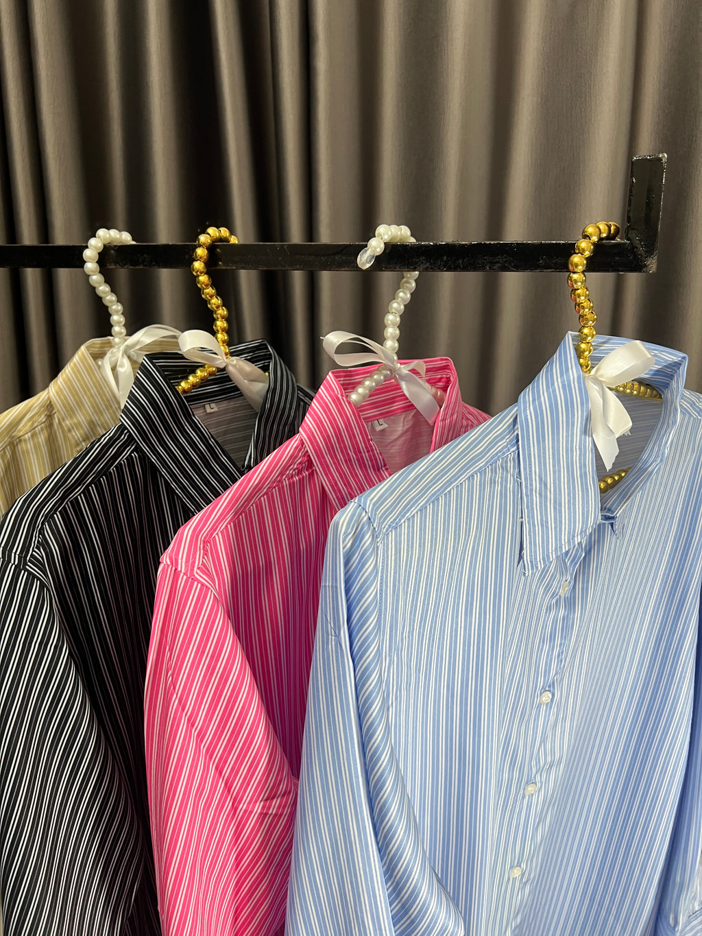 Women’s Double Stripe Silk Shirt