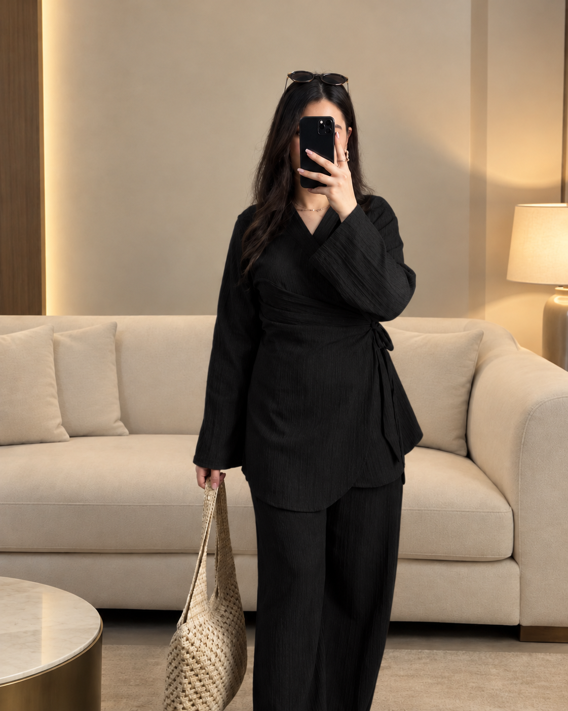 Women’s Modest Pleated Co ord set
